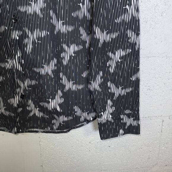 Hugo by Hugo Boss Men's Ermo Butterfly Patterned Shirt - Black medium $128 - Picture 3 of 11
